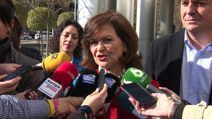 Carmen Calvo, sobre si será presidenta del Congreso: &quot;Nunca me han preocupado las quinielas&quot;