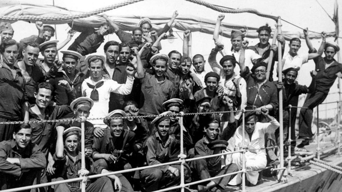 Milizionäre der Bayo-Expedition am 31. Juli 1936.  | FOTO:  VIDAL CORELLA
