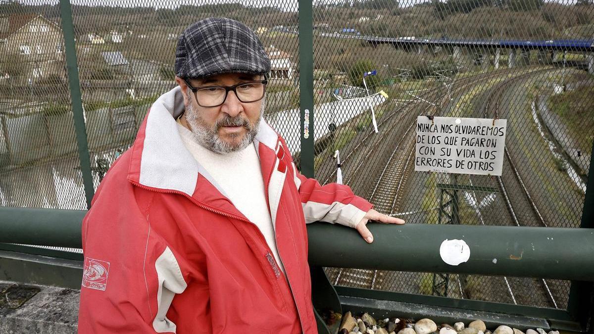 Ricardo Martínez Otero, uno de los vecinos que auxilió a los heridos en el accidente del Alvia en Angrois en 2013.