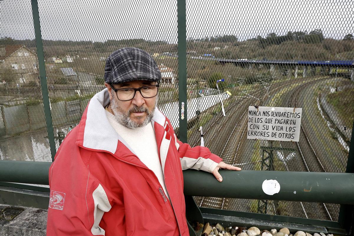 Ricardo Martínez Otero, uno de los vecinos que auxilió a los heridos en el accidente del Alvia en Angrois en 2013.