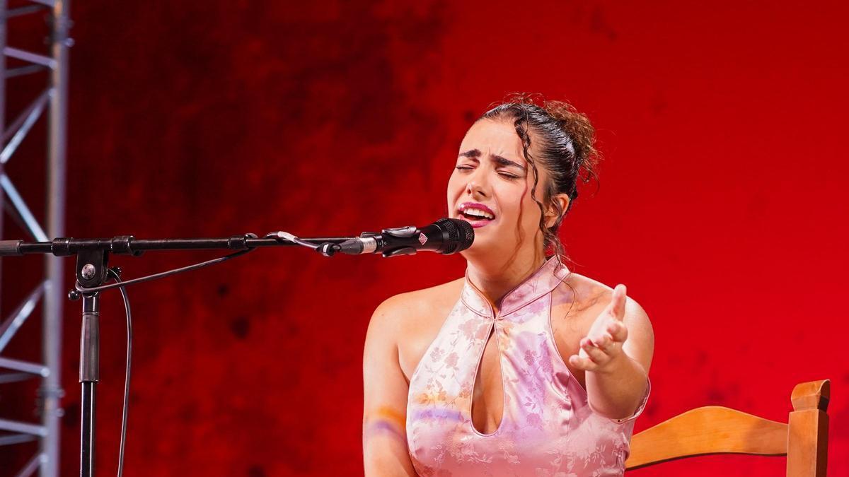 María González en el festival de Lo Ferro.