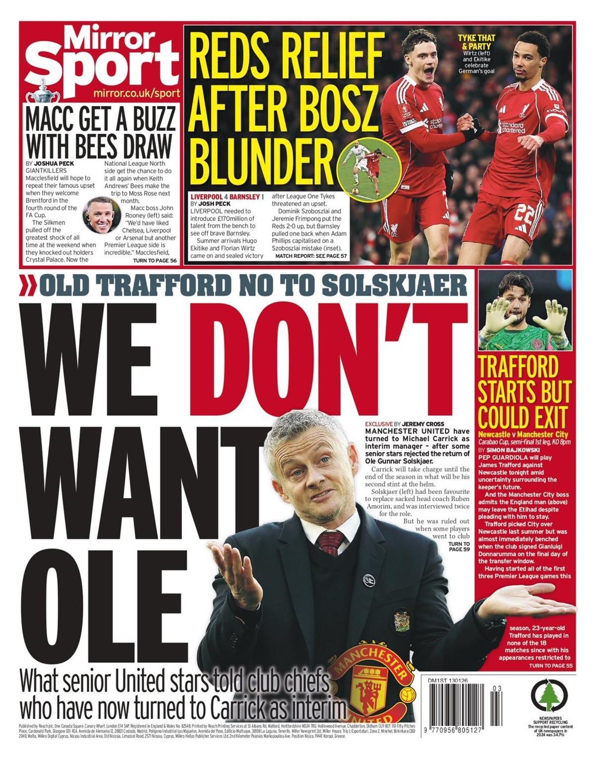 Estas son las portadas de la prensa deportiva de hoy