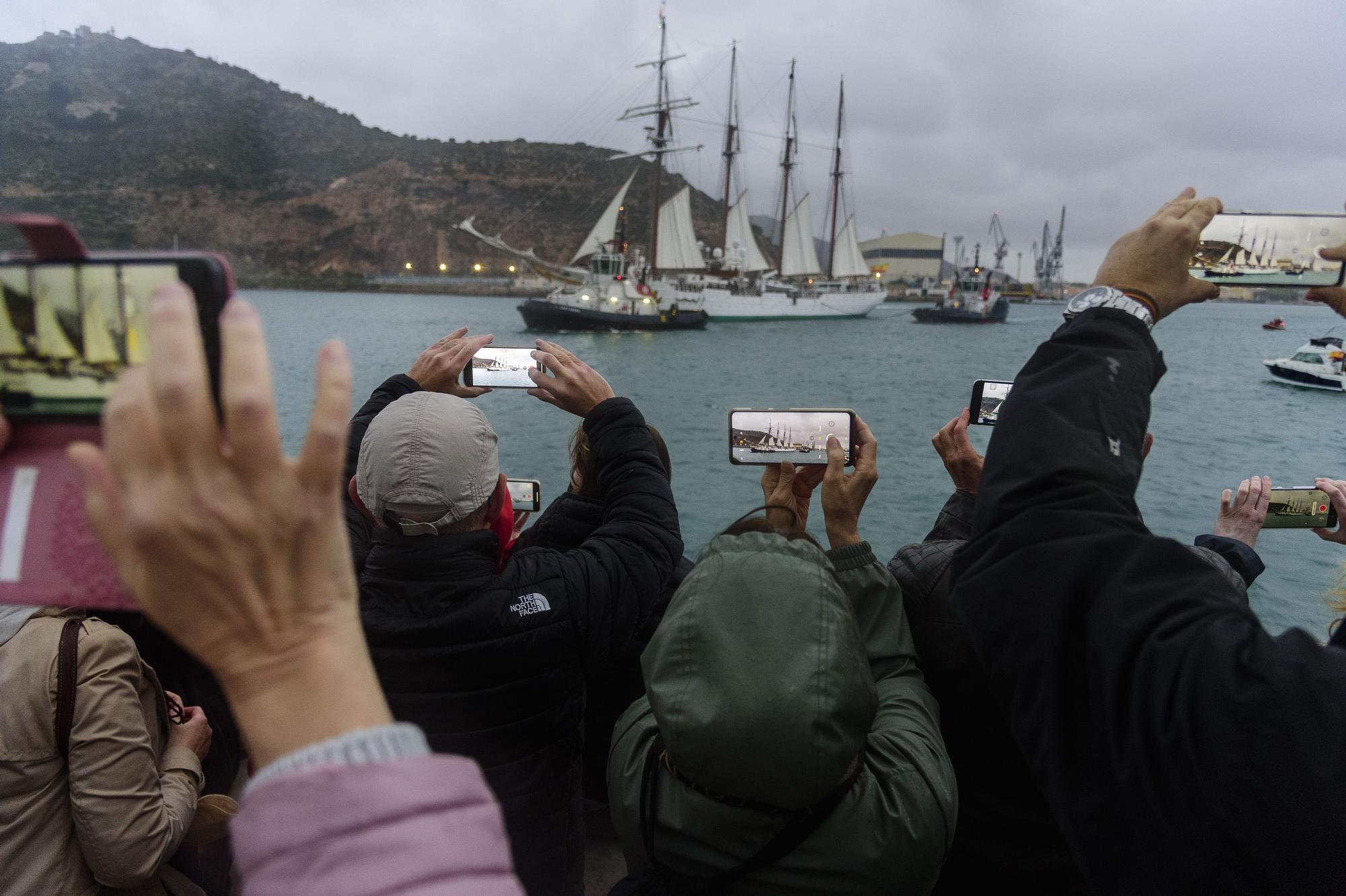 Así ha sido el homenaje a Elcano en Cartagena