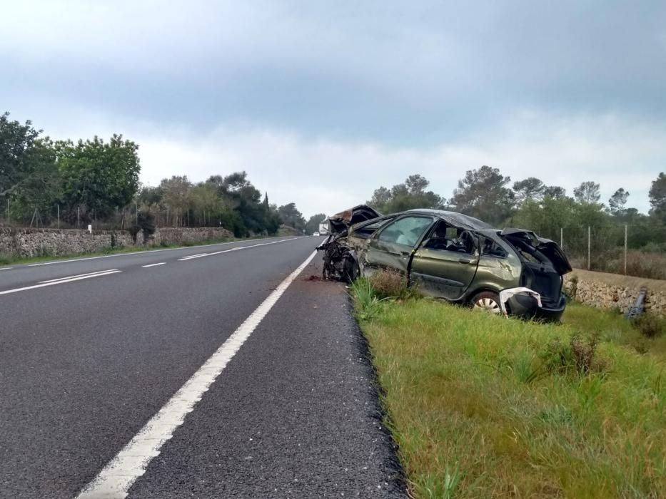 Accidente en la carretera vieja de Sineu