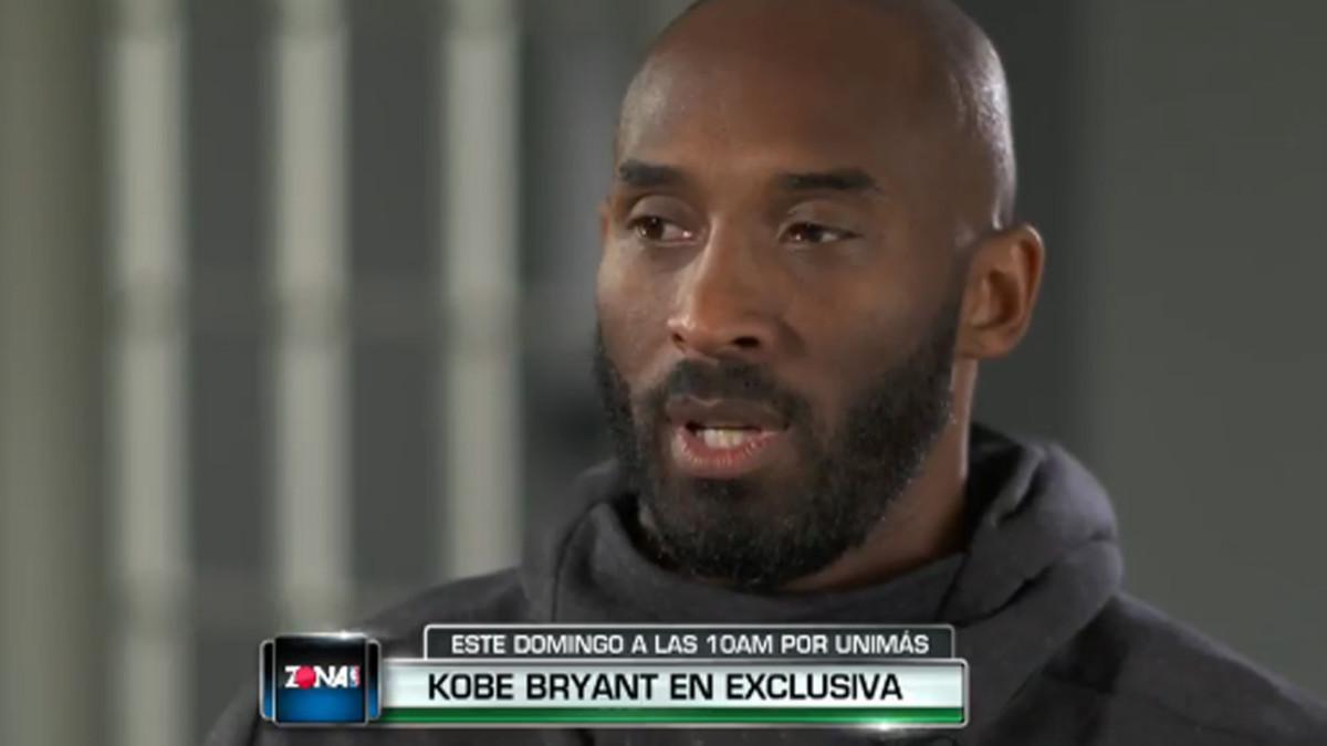 Kobe Bryant, en el momento de la entrevista