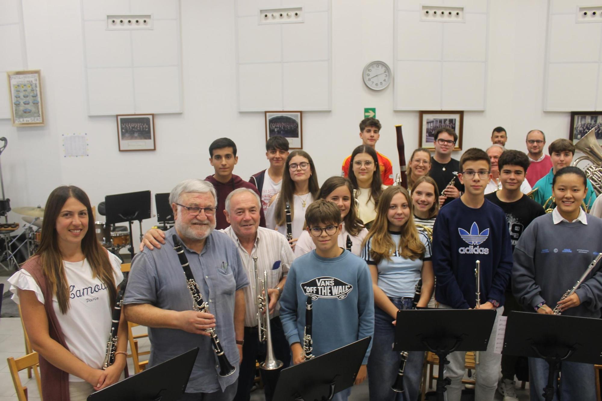 Ensayo de la Banda de Música de Siero