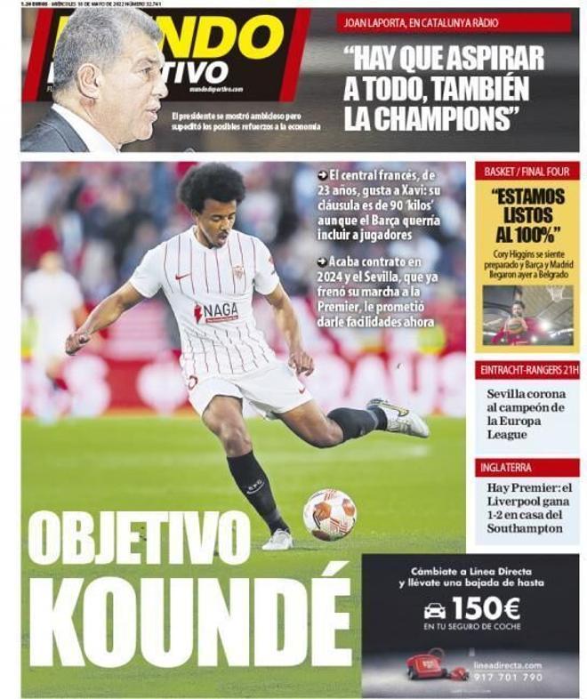 Estas son las portadas de la prensa deportiva de hoy