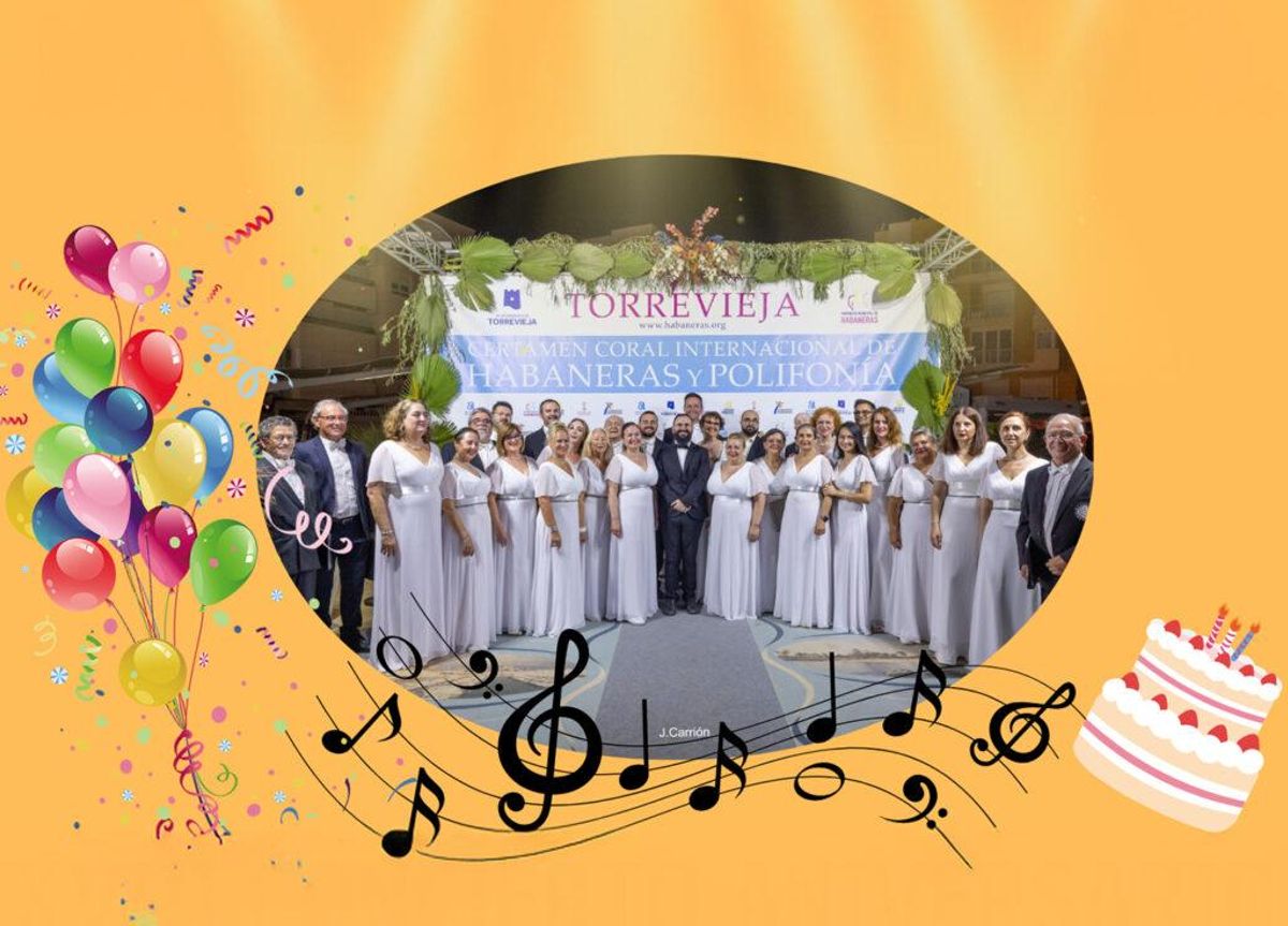Imagen promocional de la actuación del Orfeón en Torrevieja.