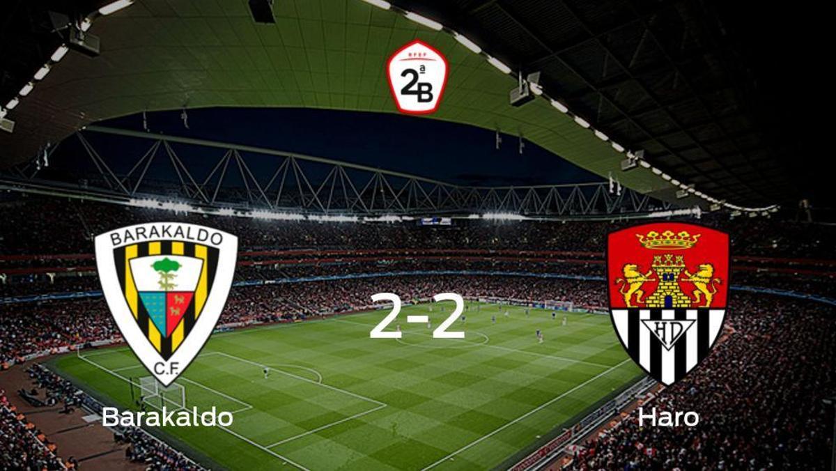 El Barakaldo y el Haro Deportivo concluyen su encuentro liguero con un empate (2-2)