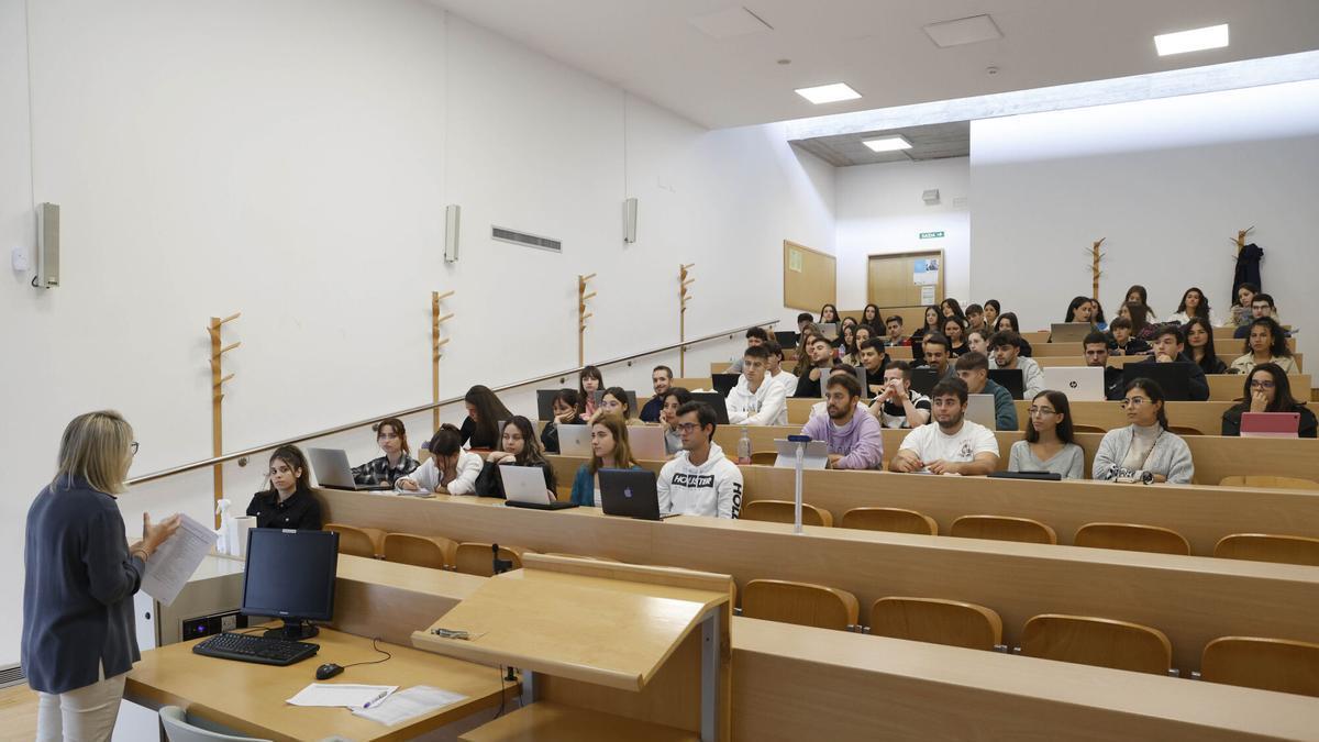 Un clase en la universidad.