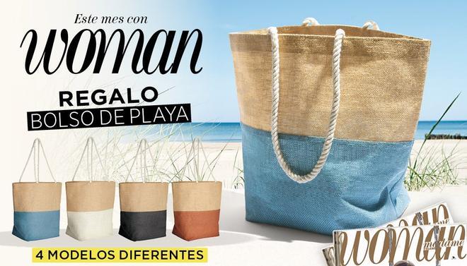 Bolsa de playa de regalo con la revista Woman