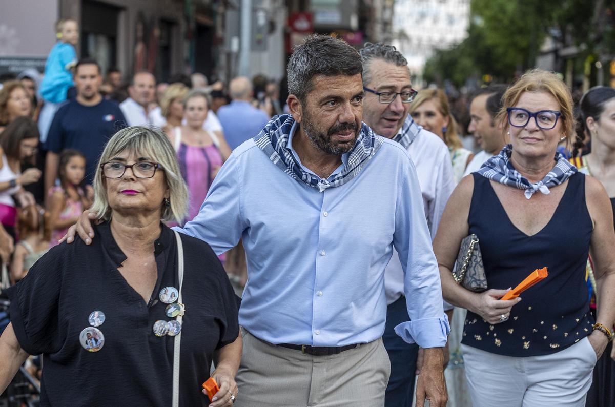 Loreto Serrano, Carlos Mazón, Toni Pérez y Ana Serna, este lunes en Santa Pola.