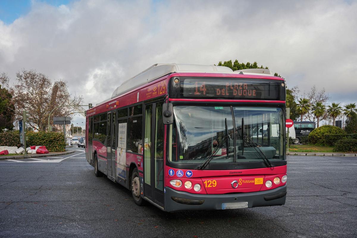 23/01/2025 Autobús de Tussam circulando por el centro de la ciudad. A 23 de enero de 2025, en Sevilla (Andalucía, España). POLITICA María José López - Europa Press