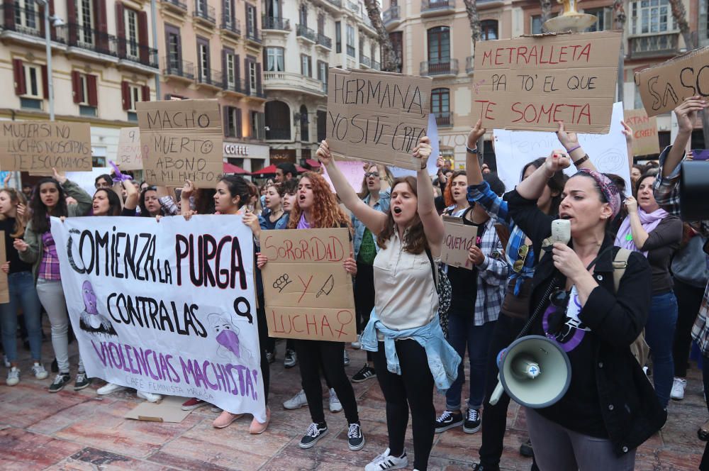 Manifestación en Málaga contra la sentencia de la Manada