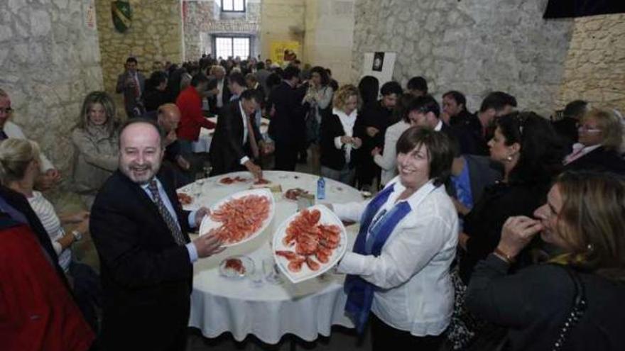 Una imagen de la degustación de mariscos posterior al congreso, ayer.