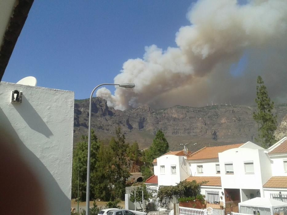 Incendio en Tejeda