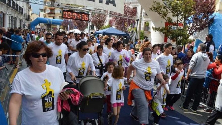 Imagen de la edición de la Vuelta Pedestre de Coín el año pasado.