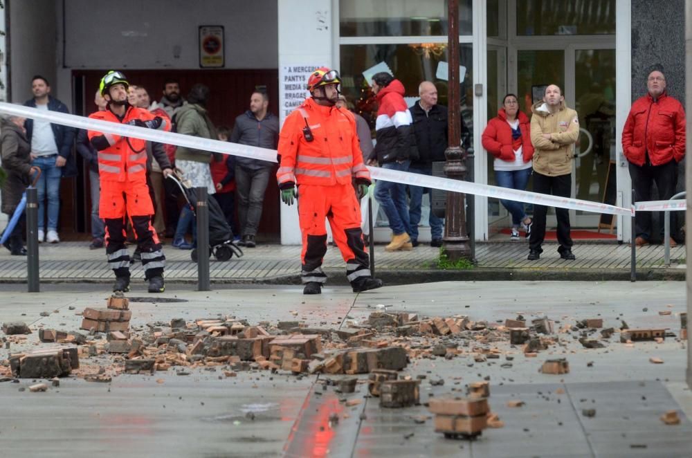 Las mejores imágenes que nos ha dejado el temporal Fabien en Galicia. // FdV