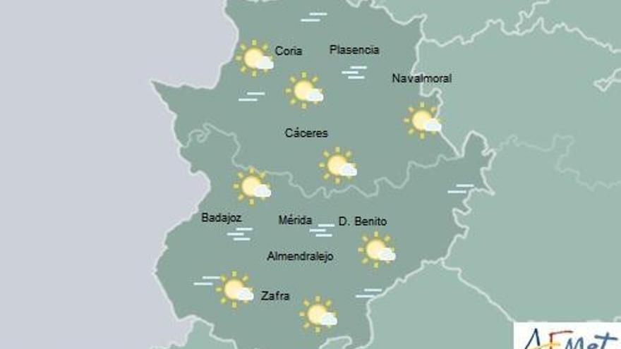 Cielo despejado, nieblas matinales y descenso de las temperaturas mínimas