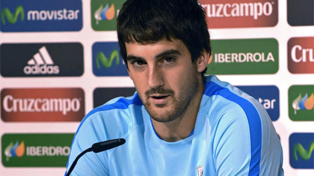 Mikel San José antes de la vuelta de la Supercopa de España