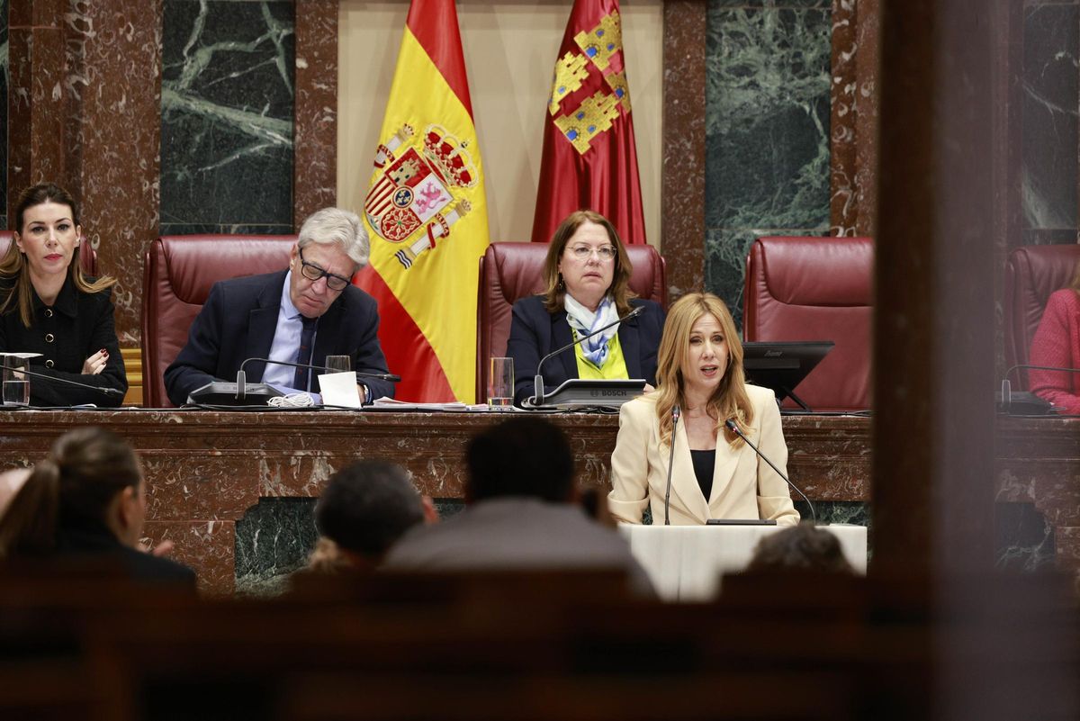 Marisa López Aragón durante su comparecencia.