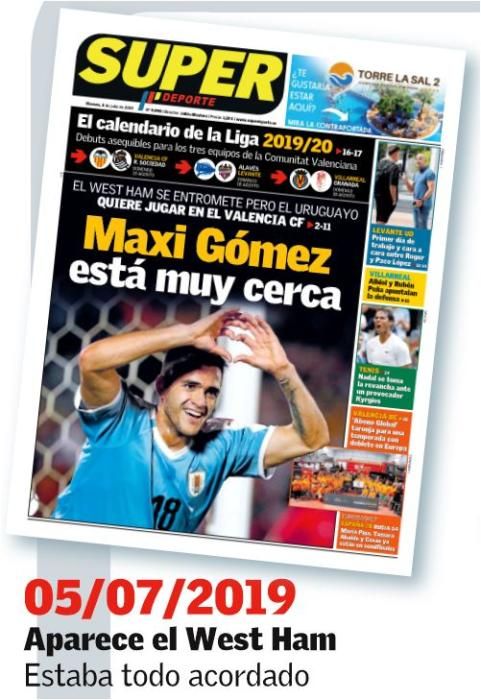 El fichaje de Maxi Gómez por el Valencia CF, día a día