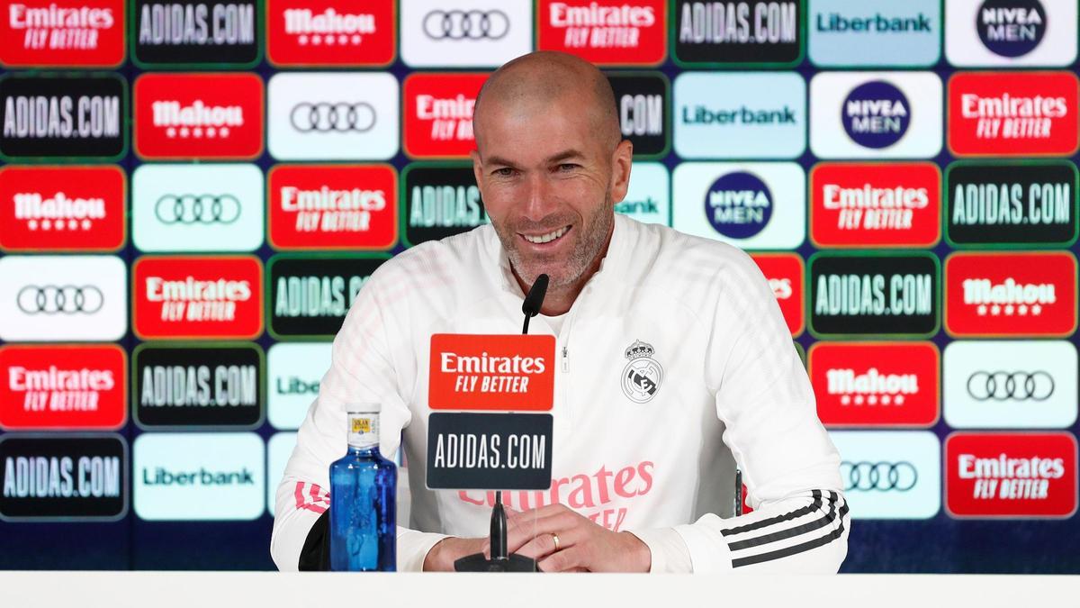 Zidane, en la rueda de prensa