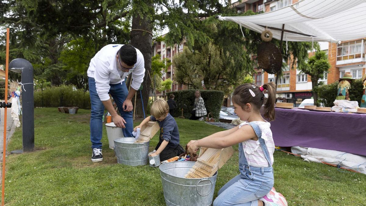Actividades infantiles en el Mercado Tradicional de San Isidro, en una pasada edición.