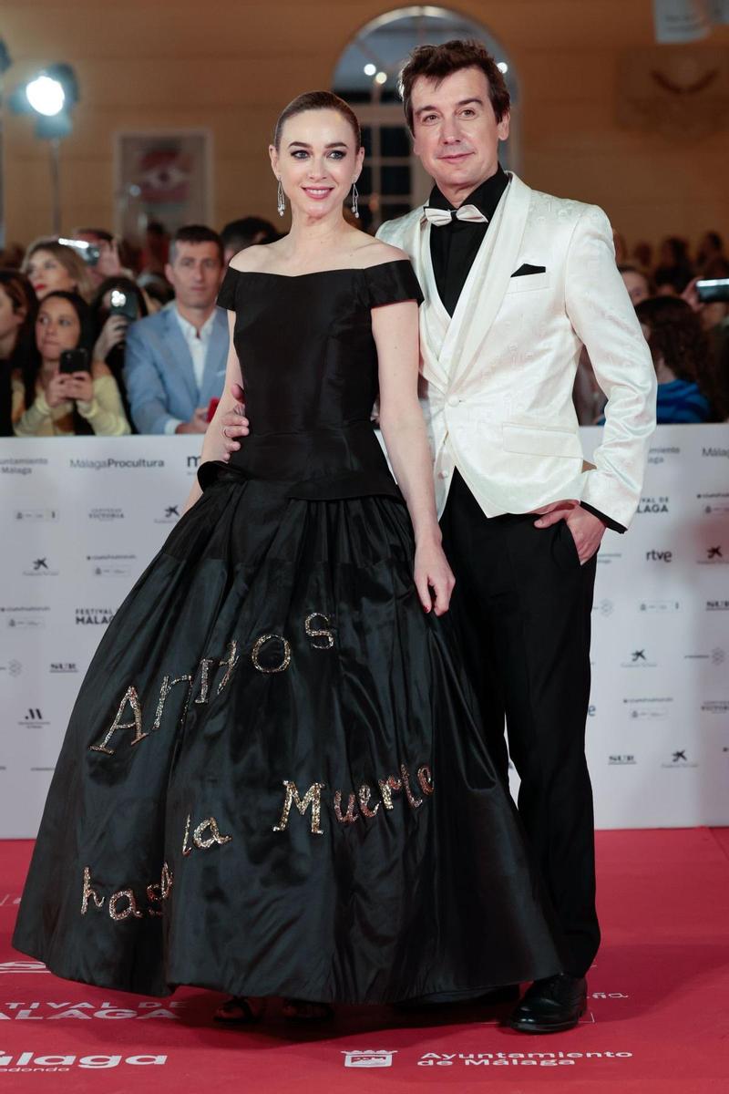 Marta Hazas y Javier Veiga en el Festival de Málaga 2023