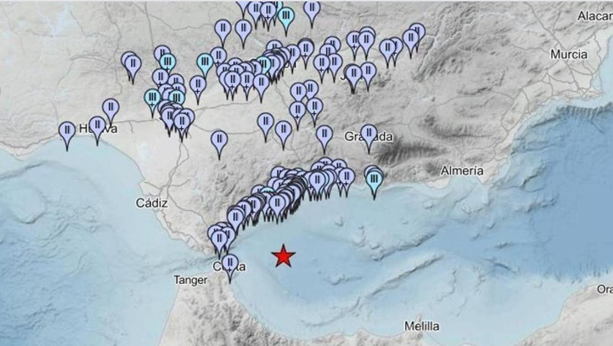 Registrado un seísmo de magnitud 4,4 con epicentro en el mar de Alborán sentido en cinco provincias andaluzas