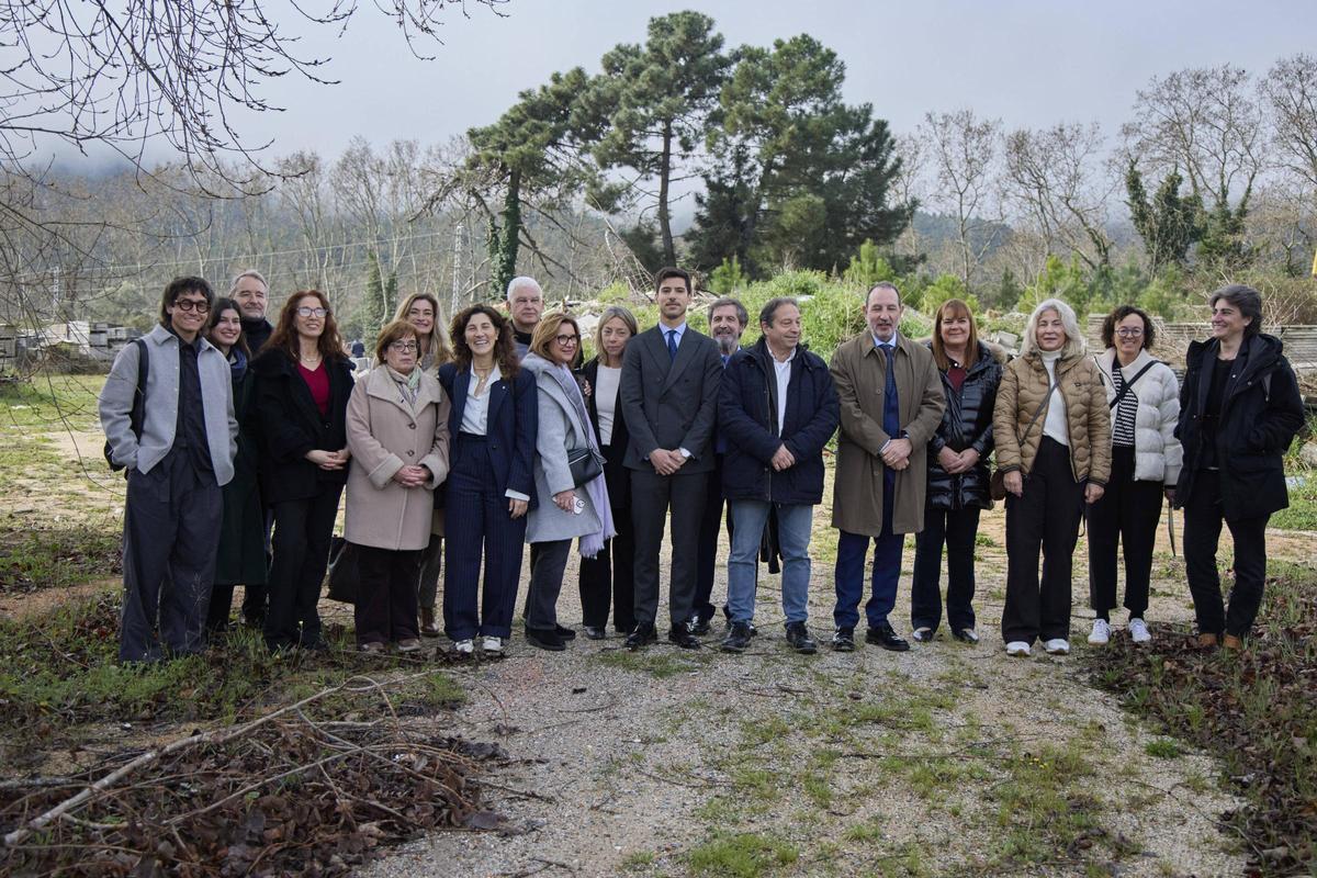 Les imatges del solar on s'aixecarà el nou jutjat de Santa Coloma de Farners