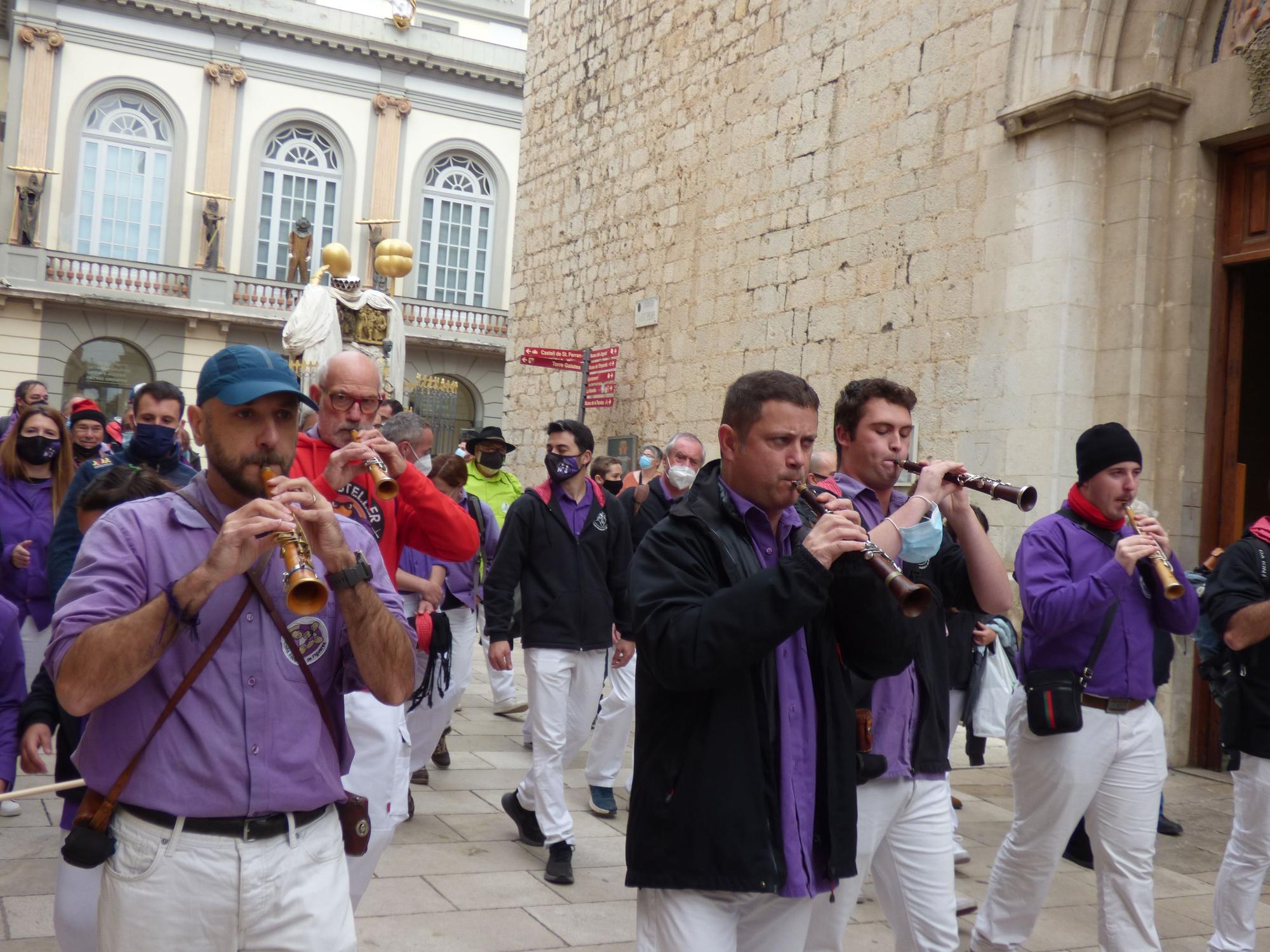 Onze colles castelleres es reuneixen a Figueres en la trobada de tardor de Colles del Nord