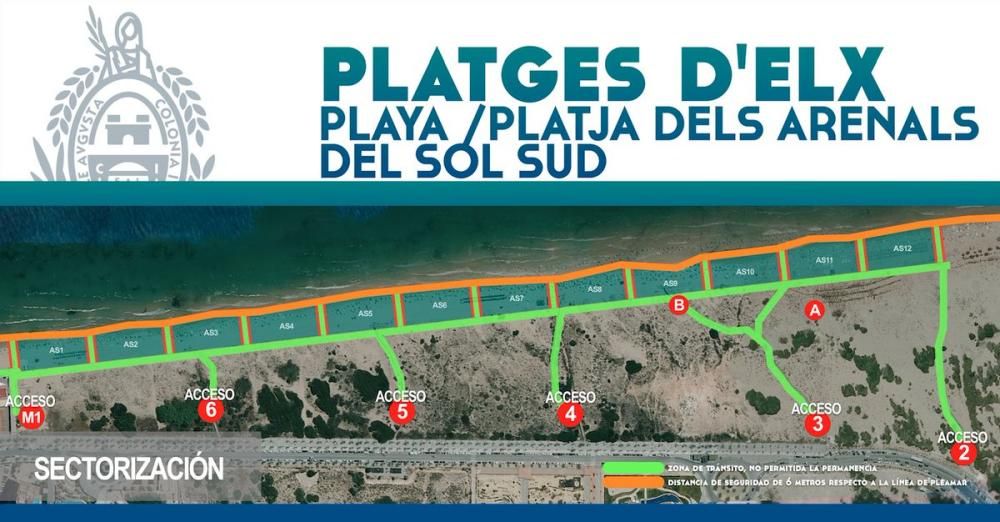 Parcelación playas de Elche