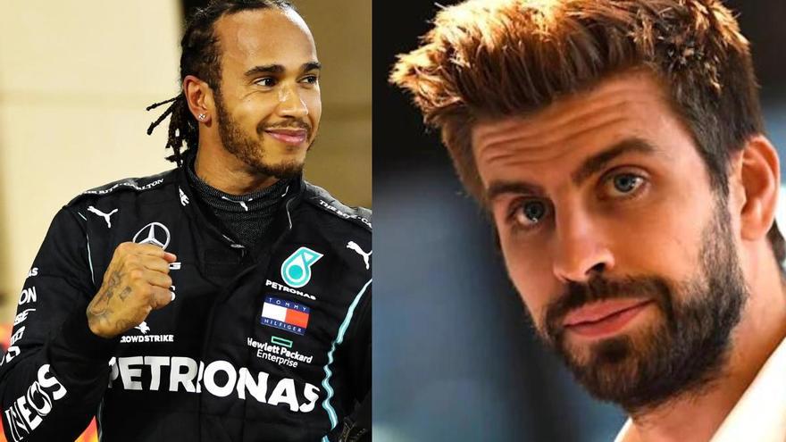 Gerard Piqué se pone nervioso al hablar de Lewis Hamilton: &quot;Ya está, ¿qué pasa?&quot;