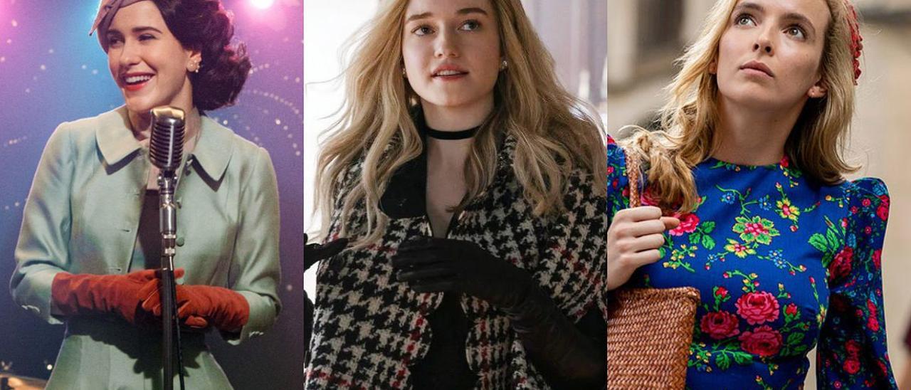 Rachel Brosnahan en ’La maravillosa señora Maisel’, Julia Garner en ’¿Quién es Anna?’ y Jodie Comer en ’Killing Eve’.