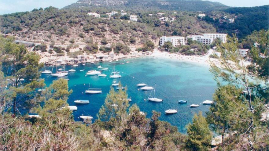 Vista general de la playa de Cala Vedella.  | D.I.