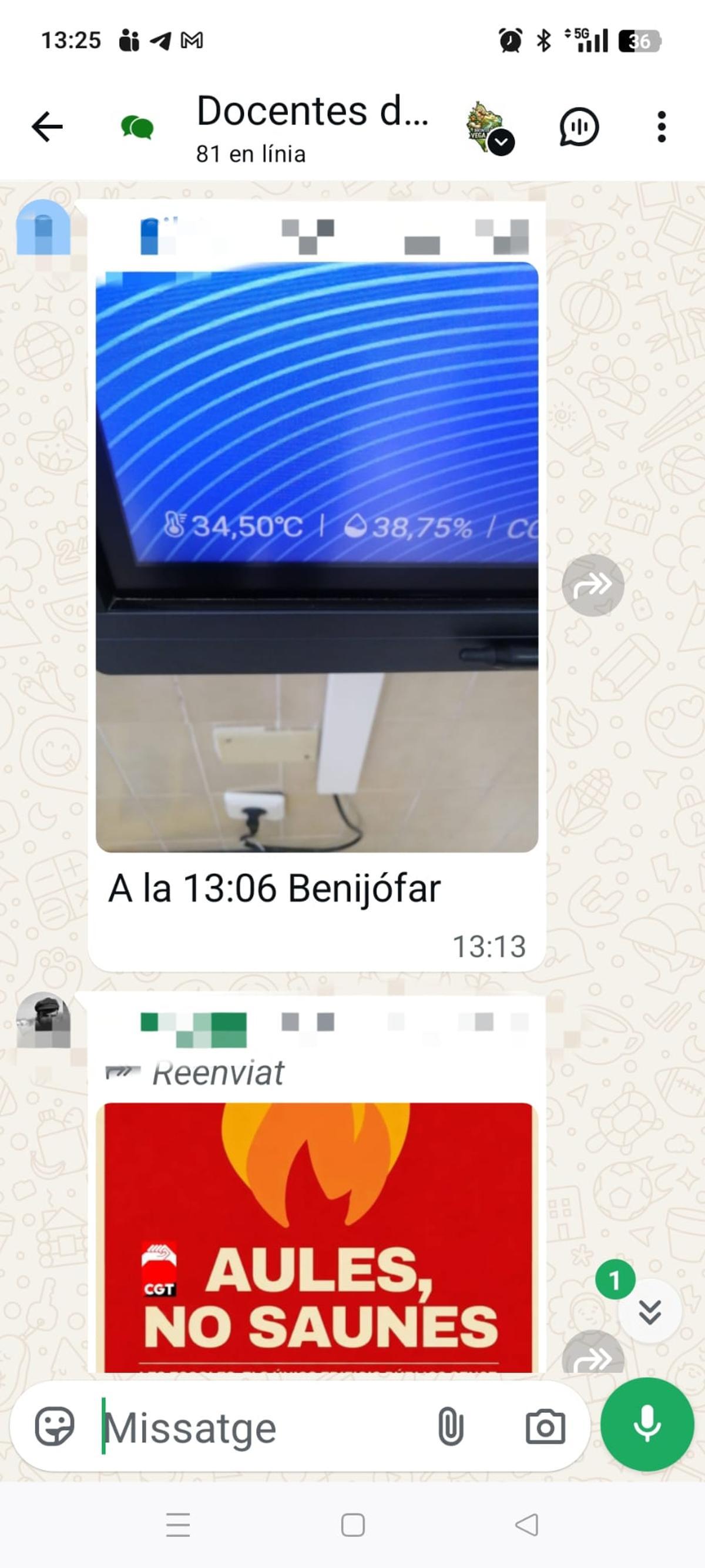 Alumnos y profesores cocidos en las aulas de la Vega Baja