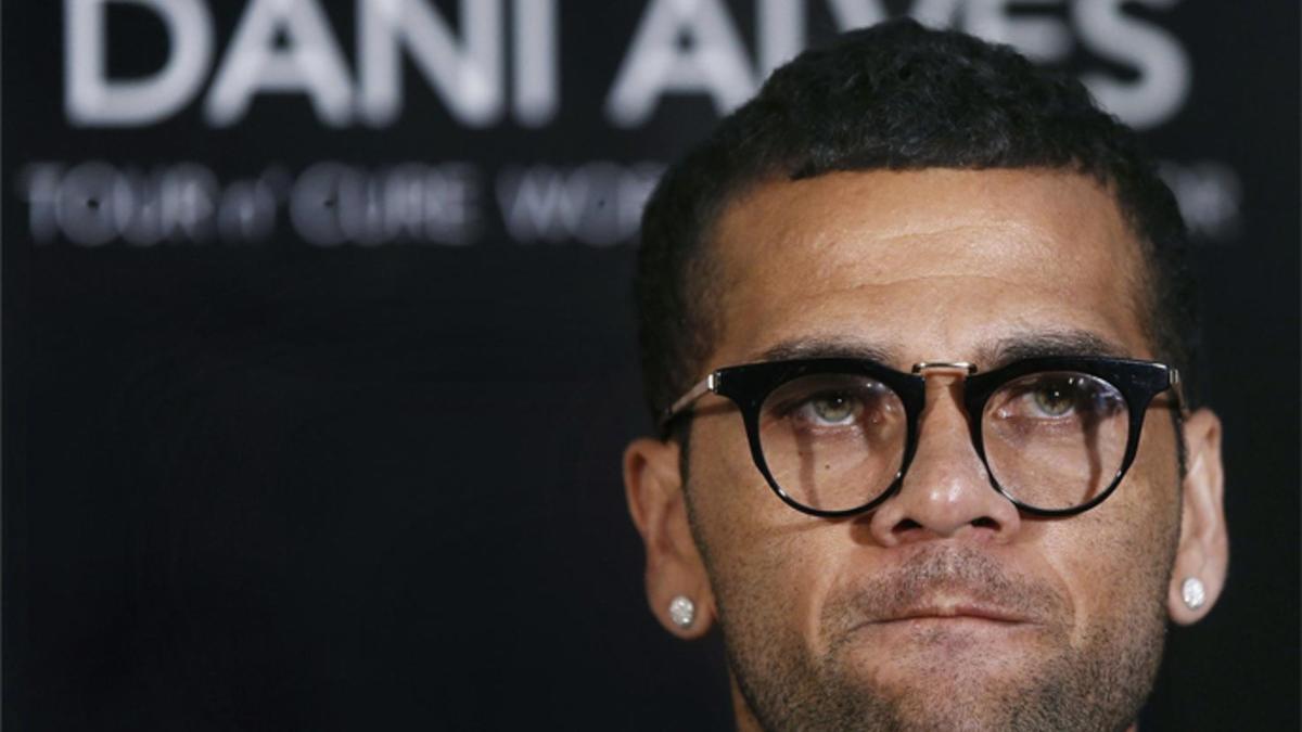 Dani Alves, el día de su presentación