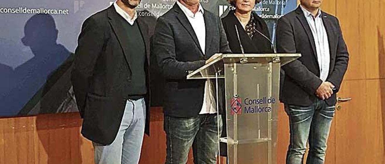 Antoni Amengual, Antoni Pastor, Xisca Mora y Miquel Perelló.