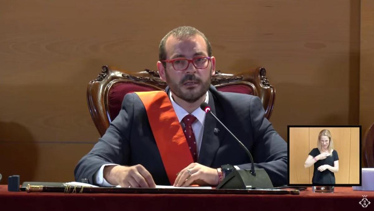David Bote, investido alcalde de Mataró por un tercer mandato 