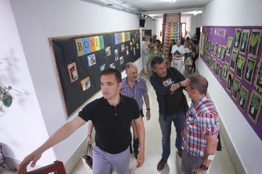 Protesta a l'escola Baldiri Reixach