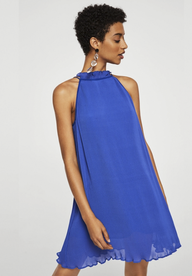 Vestido azul de Mango