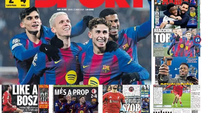Estas son las portadas de la prensa deportiva de hoy