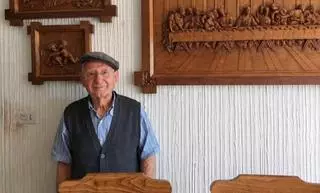 Enrique Novo Pandelo, el escultor que convirtió su casa de Conxo en un museo de madera
