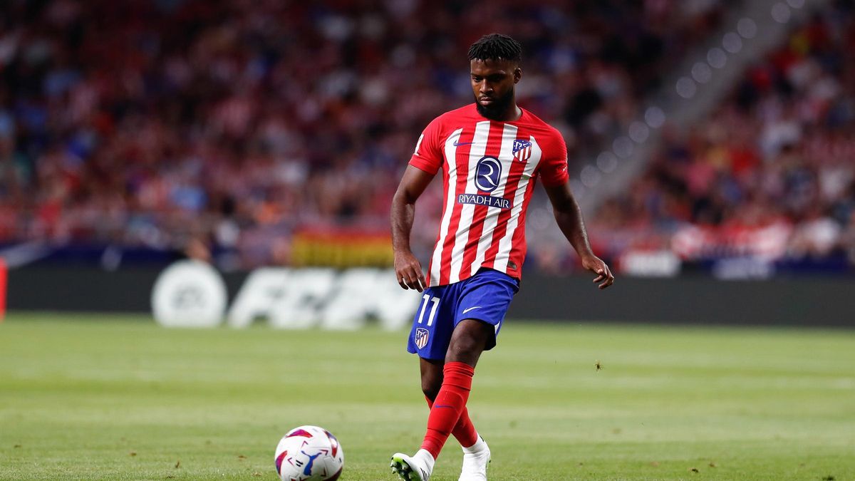 Thomas Lemar con el Atlético de Madrid