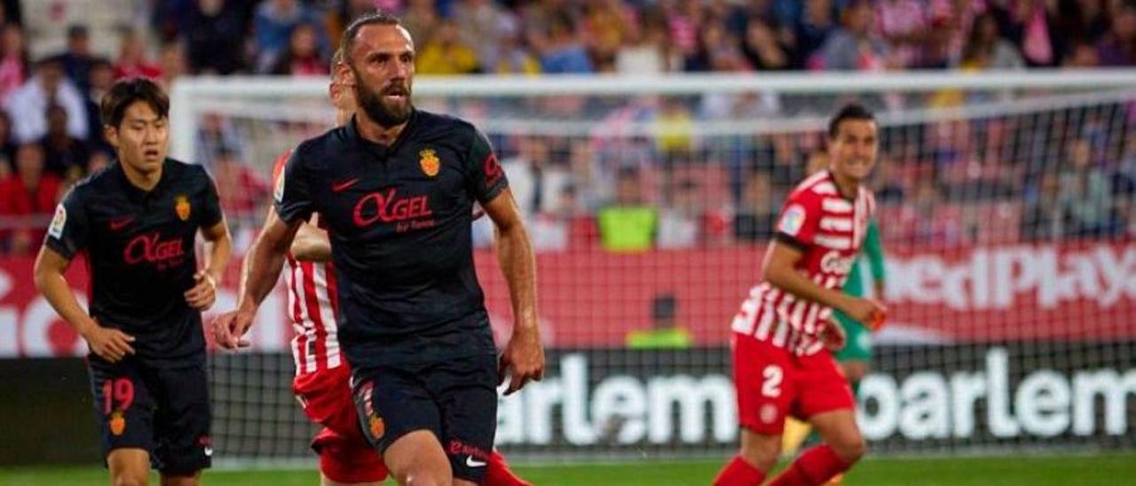 Muriqi, en el partido ante el Girona