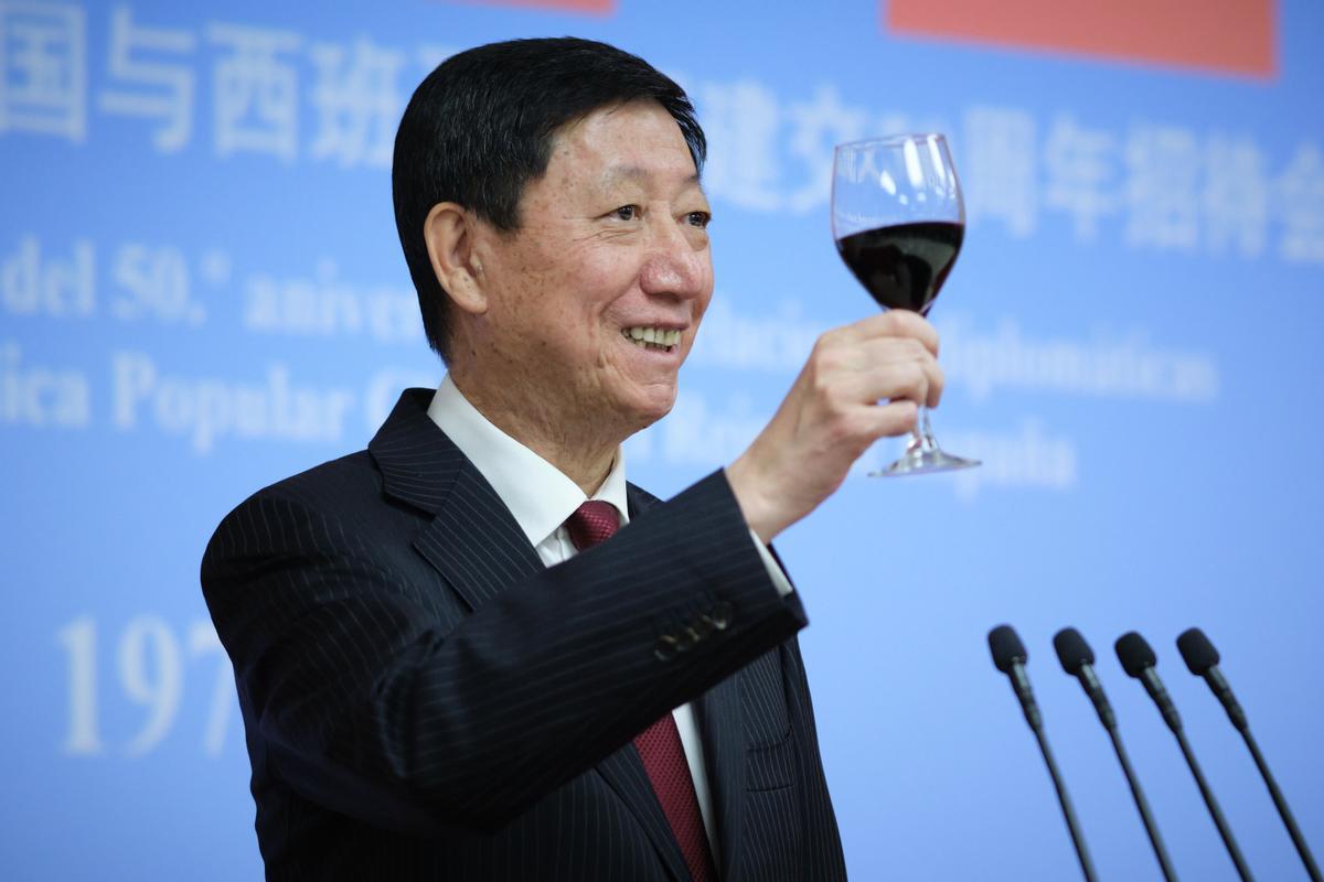 El Embajador de China en España Wu Haitao en la recepción 