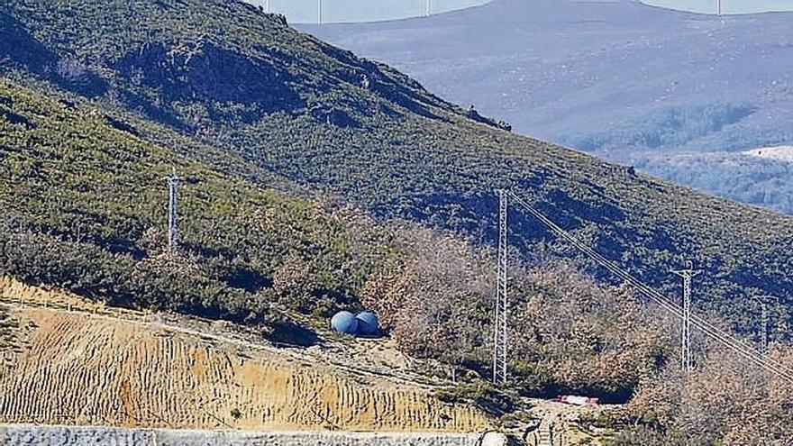 Obras del túnel en Requejo de Sanabria.