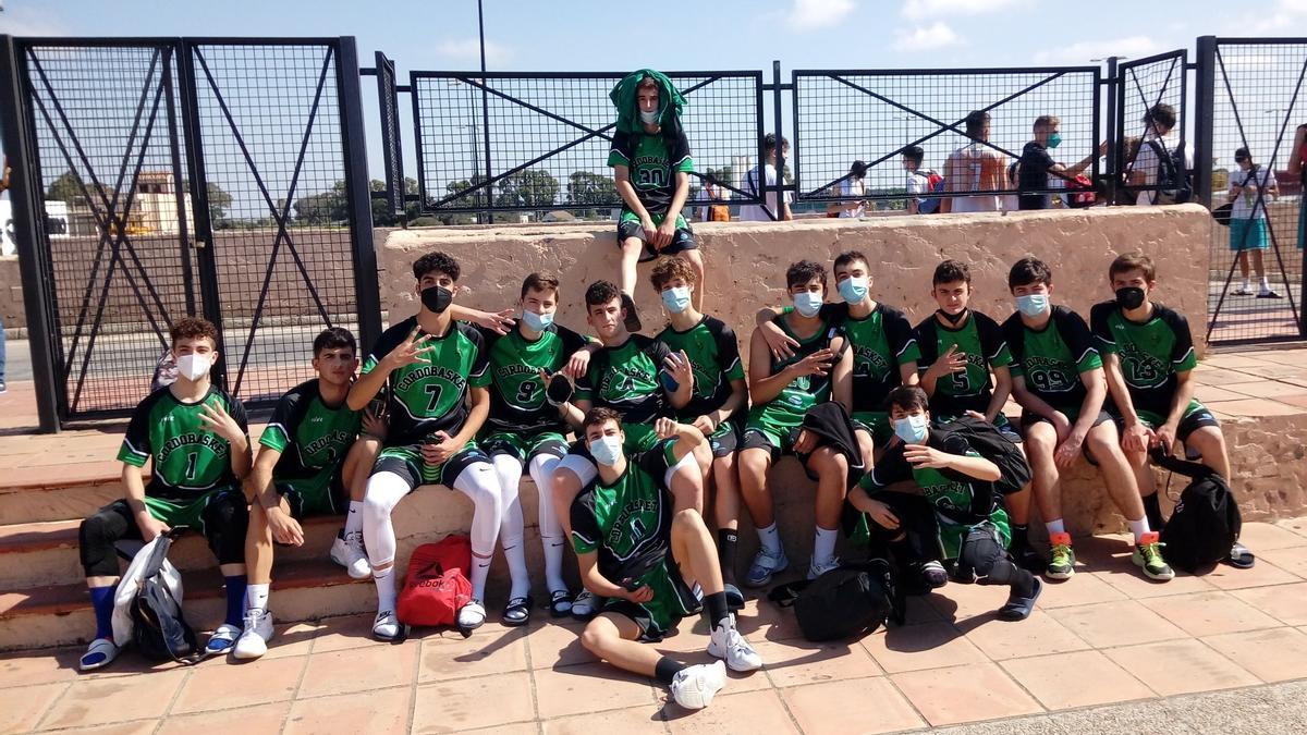 El Cordobasket cadete de baloncesto, durante el campeonato andaluz.