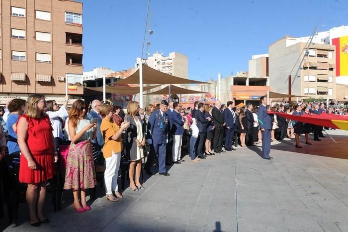 Exhibición de saltos y jura de bandera en Alcantar